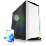 KOMPUTER GAMINGOWY WHITE EVO X8|RYZEN 5|RADEON RX 6600|32GB|WiFi BT|WIN11